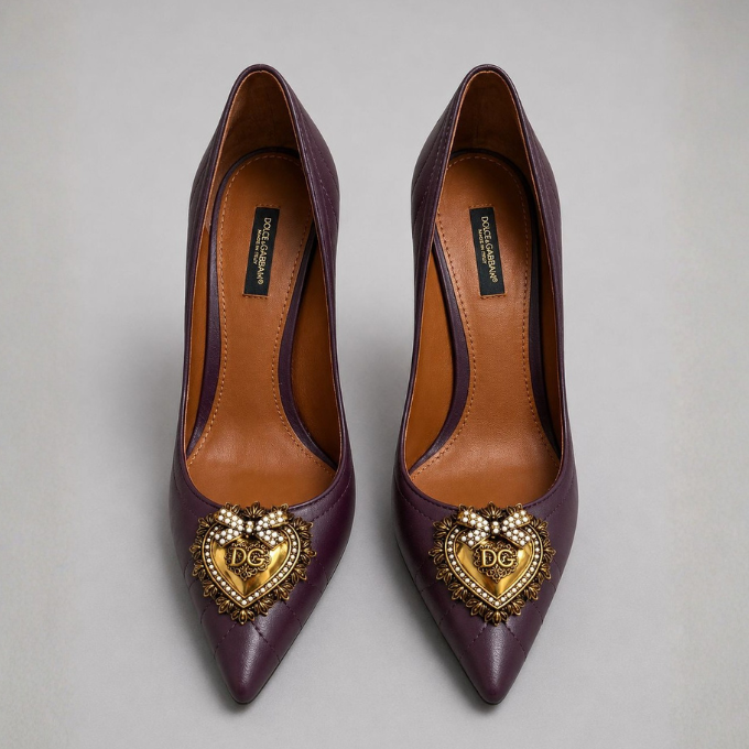 Dolce&Gabbana Devotion Pumps - Plum